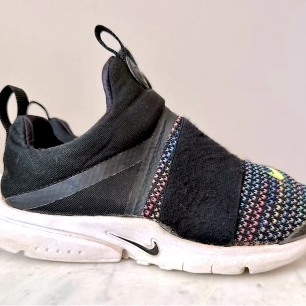 GUC NIKE Presto Fly Extreme SE GS Shoe Size 3Y Youth m Black Multicolor
